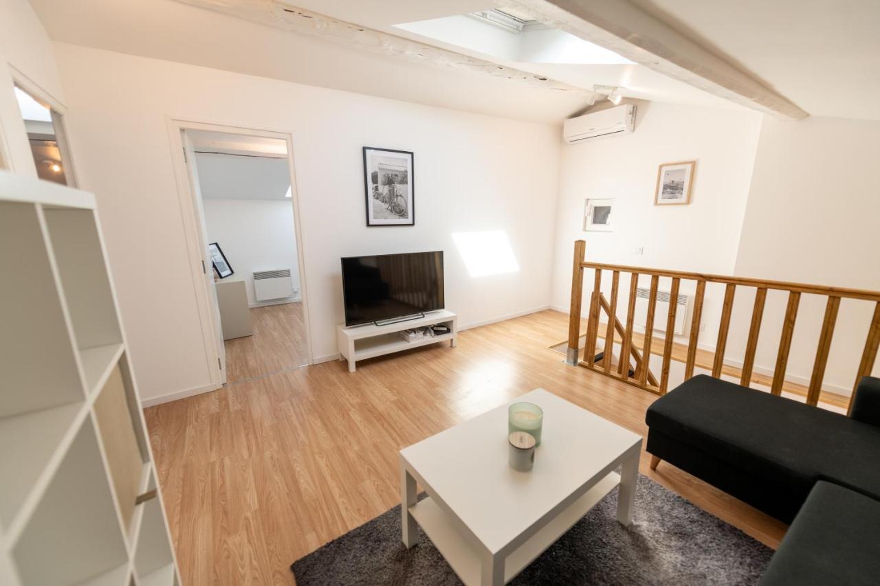 Kasa Duplex - Climatisation - Balcon - Parking Prive Apartment Luaran gambar